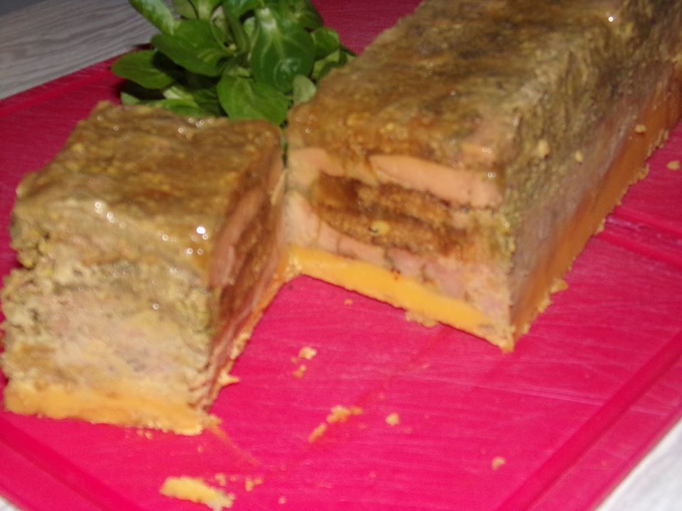 Terrine de Foie gras  au Pain d'épice, Confiture de figues